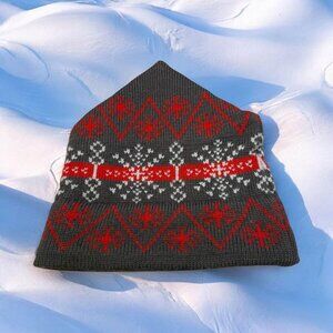 Hi-Line Knits 100% Wool Adult Warm Winter Fair Isle Beanie‎ Hat